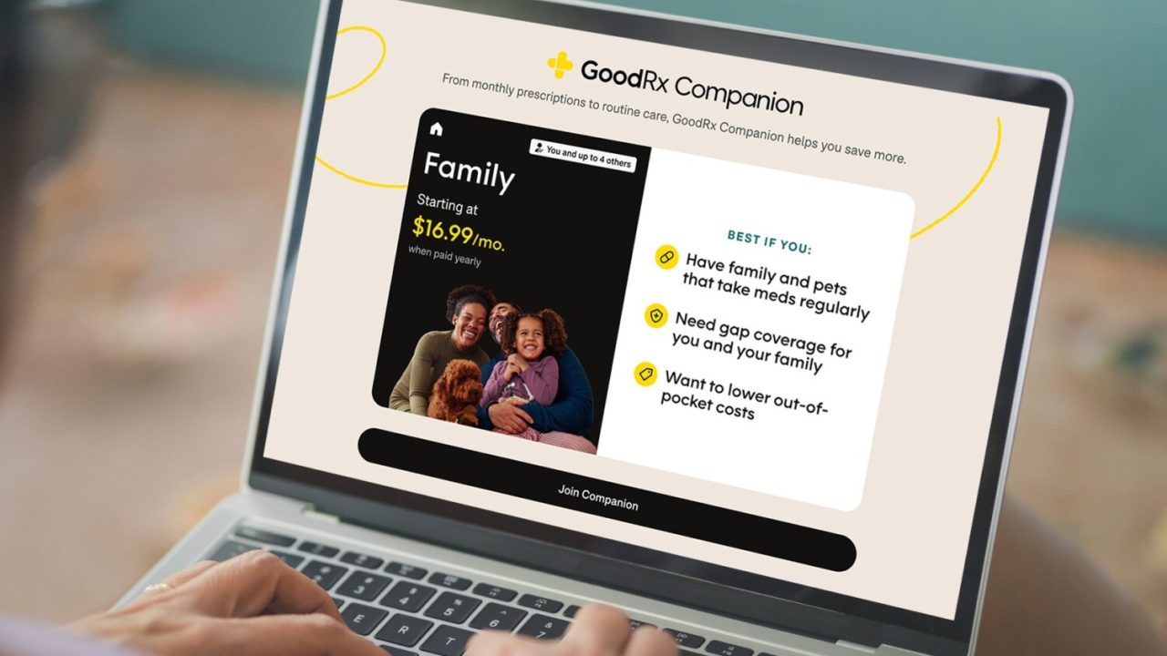 GoodRx Launches Companion Family Plan Covering Children, Adults, and Pets with 250+ Free Medications