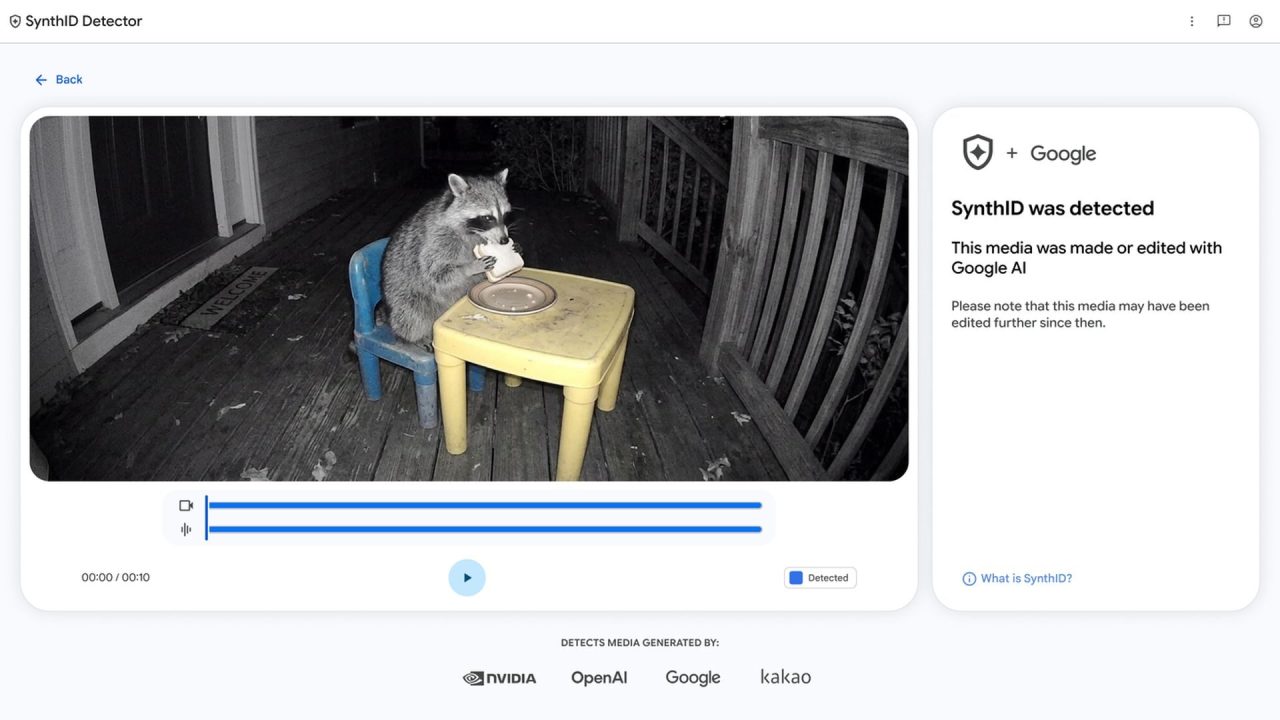 Google opens SynthID AI media verification site to everyone