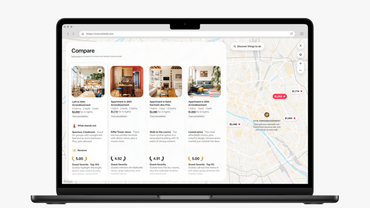 Airbnb lets travelers search stays with AI prompts