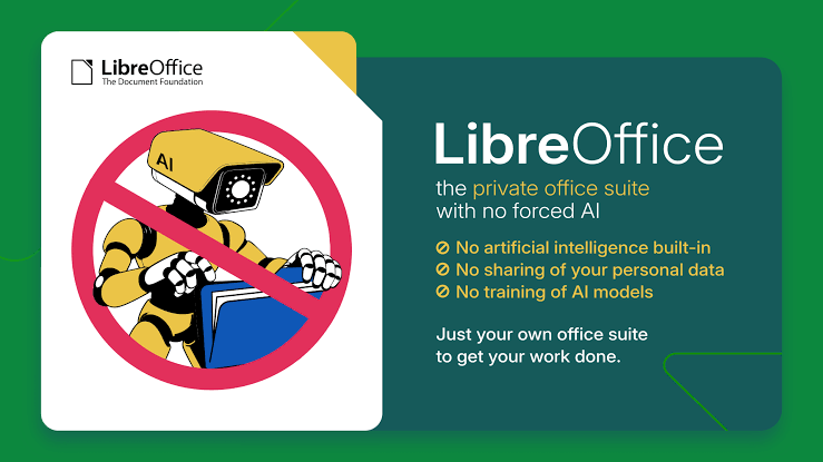 LibreOffice will remain AI-free for the foreseeable future