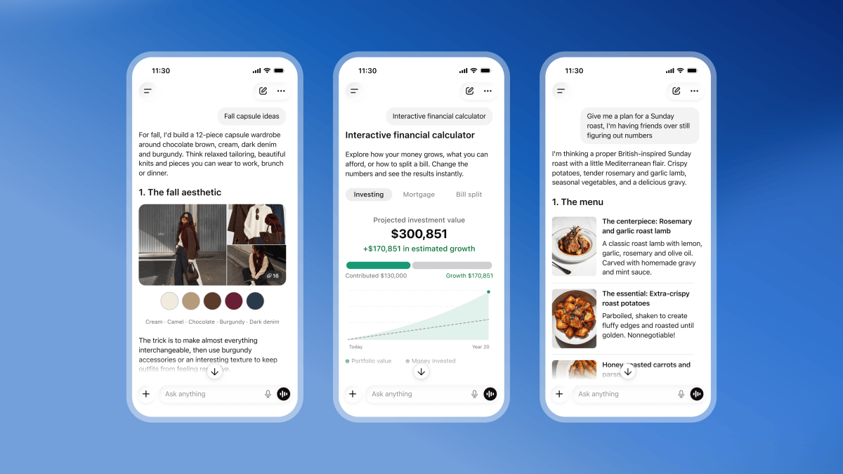 OpenAI adds interactive visuals to ChatGPT alongside GPT-6