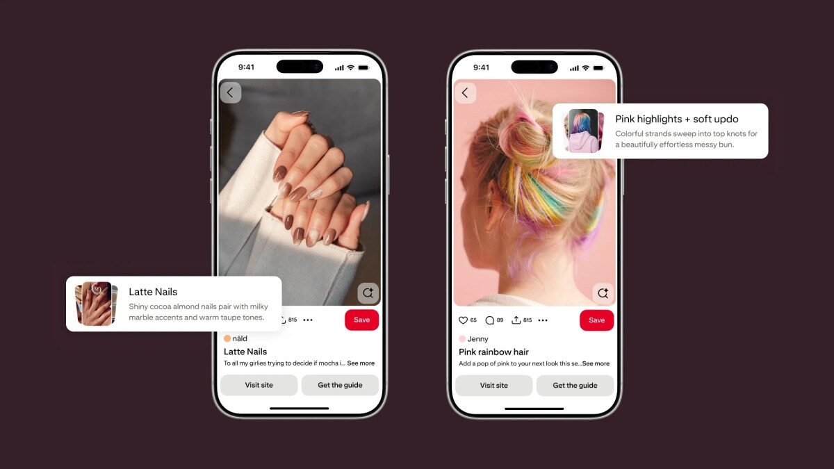 Pinterest adds AI guides for hair and nail inspiration
